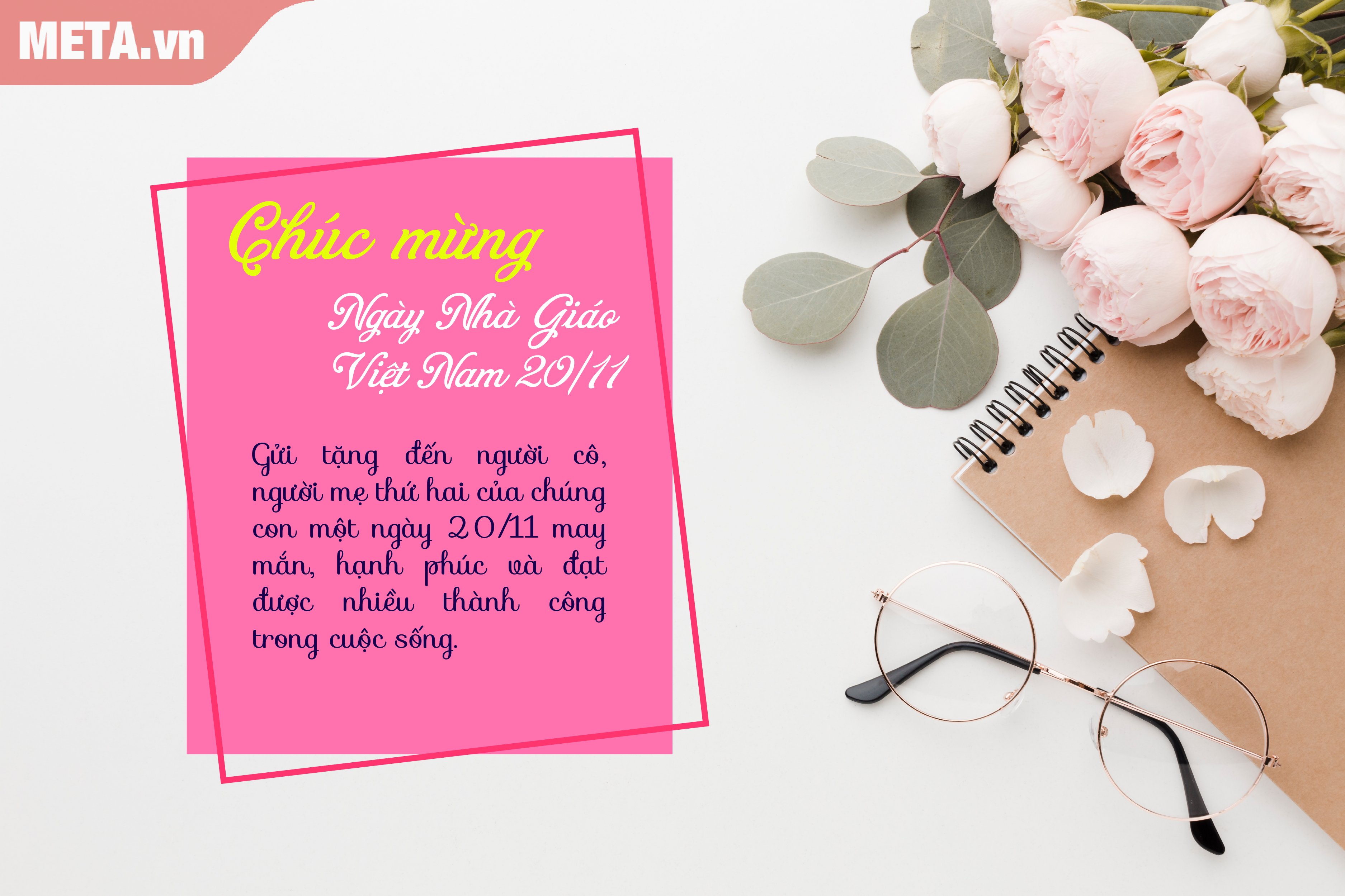 Thiệp 20/11 cho cô giáo