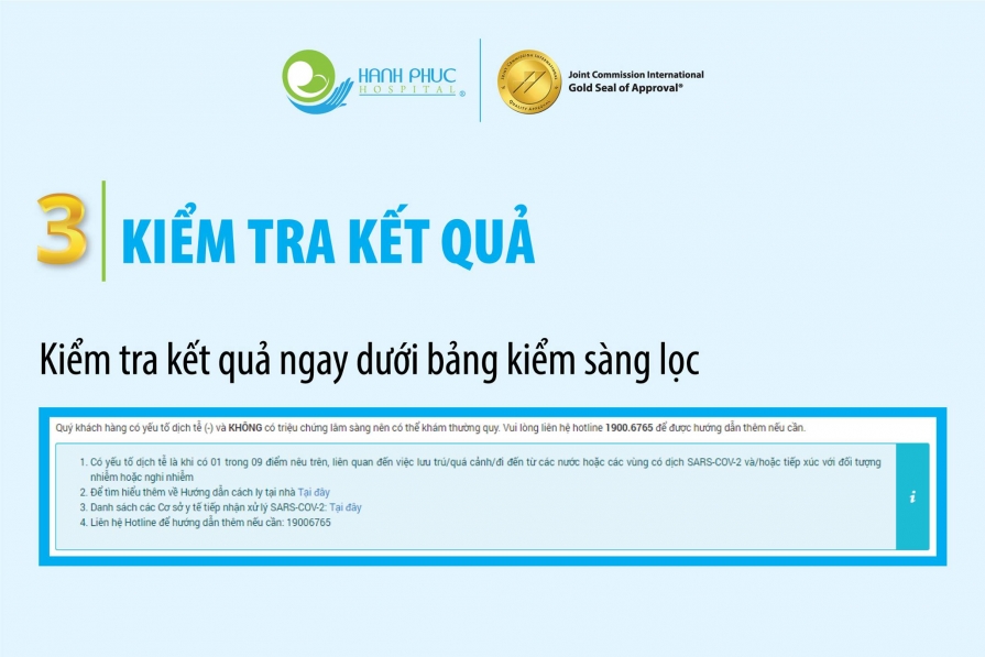 Hướng dẫn khai báo y tế trực tuyến dành cho khách hàng khi thăm khám tại Hạnh Phúc