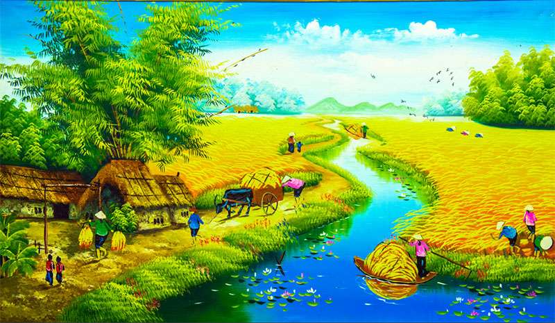 Viết một đoạn văn ngắn tả cảnh quê hương em