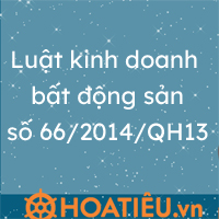 Luật kinh doanh bất động sản số 66/2014/QH13