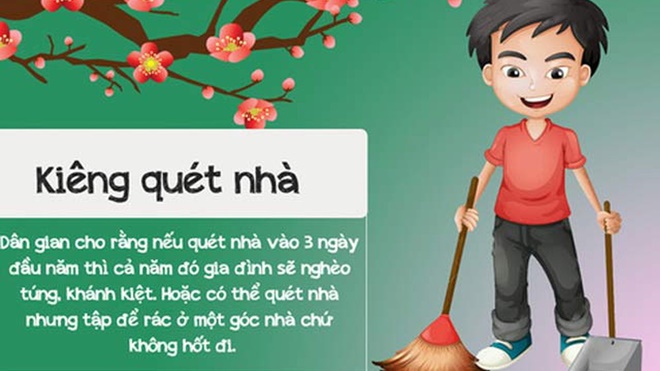 Tục 'kiêng quét nhà ngày Tết: Có cần nặng nề trong ngày đầu năm?