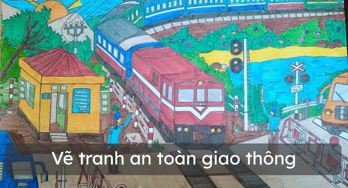 Vẽ tranh an toàn giao thông 2024