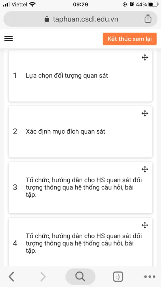Đáp án bài tập cuối khóa tập huấn mô đun 2