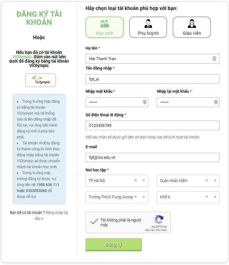 Cách sử dụng VioEdu dành cho học sinh