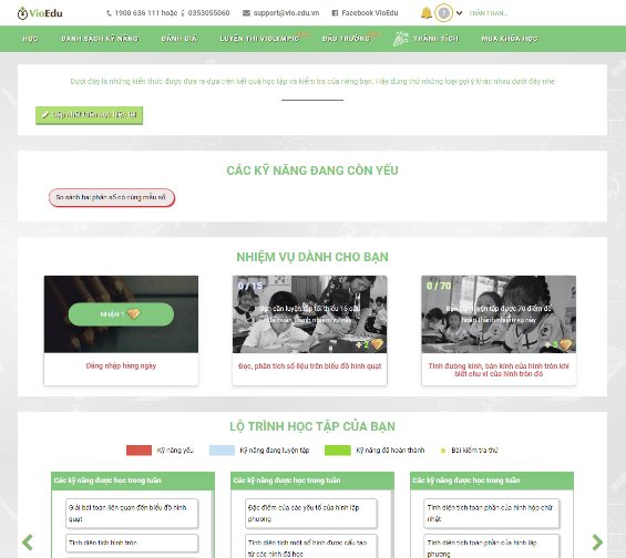 Cách ôn luyện Toán trên VioEdu