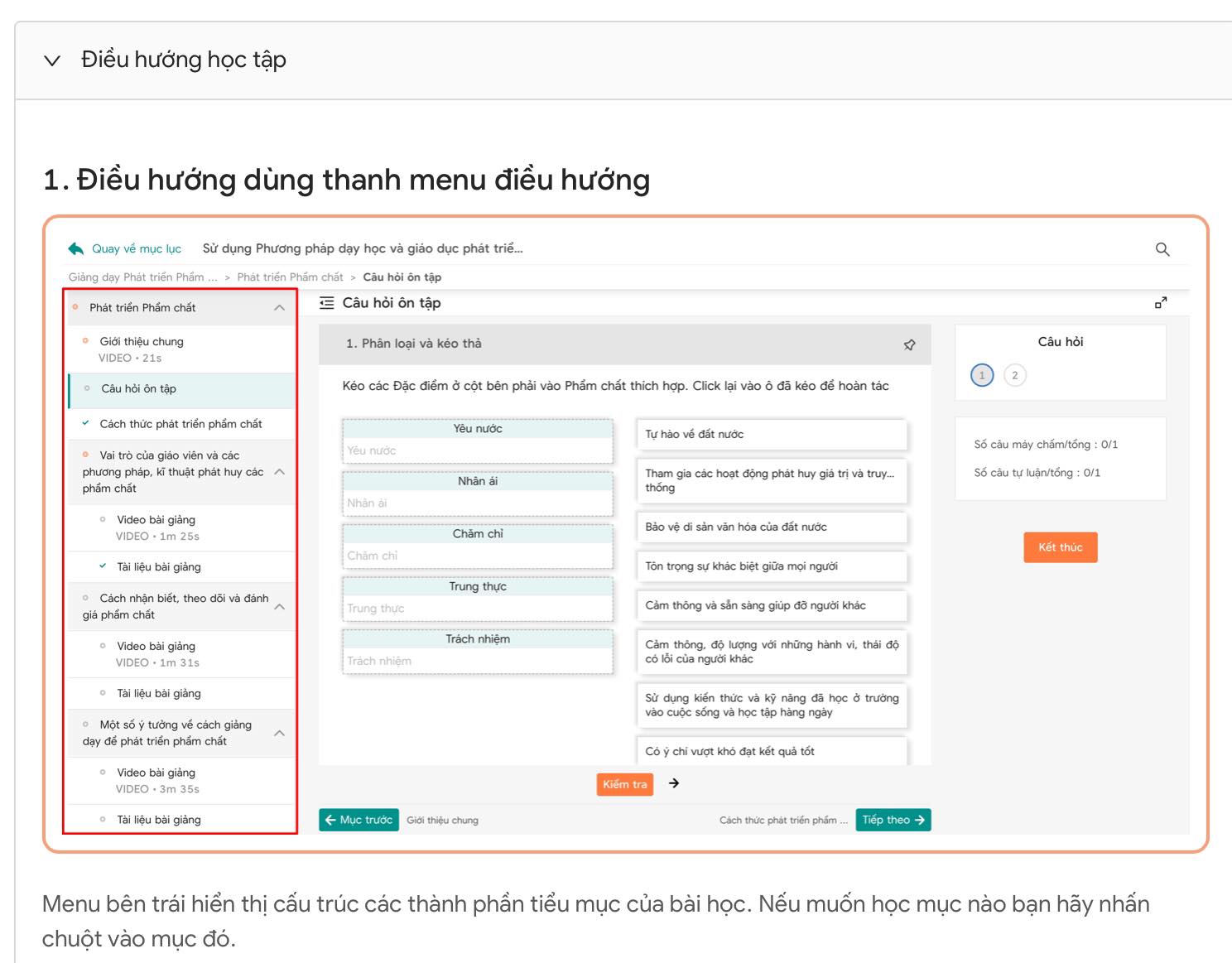 Gợi ý học tập môn Cơ sở lý luận mô đun 2