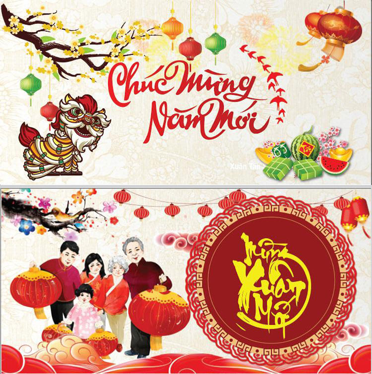 Thiệp chúc Tết Tân Sửu