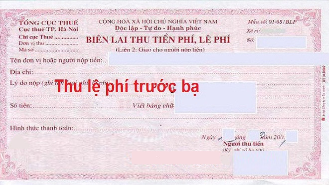 Lệ phí trước bạ xe máy 2022