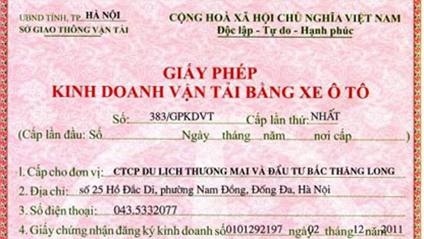 Xe ô tô kinh doanh nhưng không đăng ký có bị phạt?