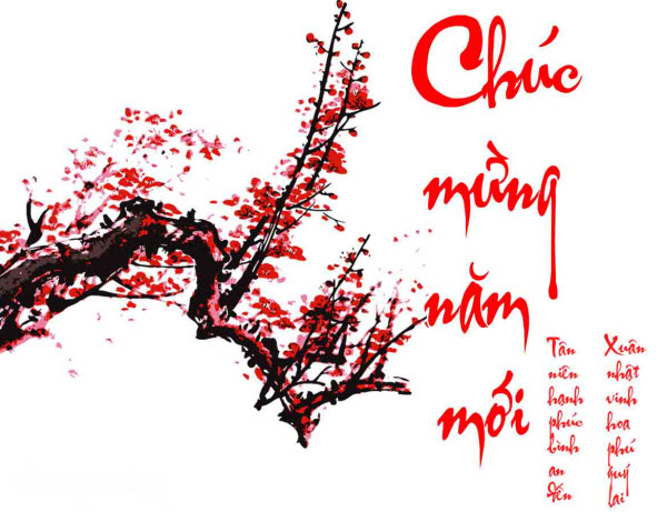 Ảnh thư pháp chúc mừng năm mới đẹp