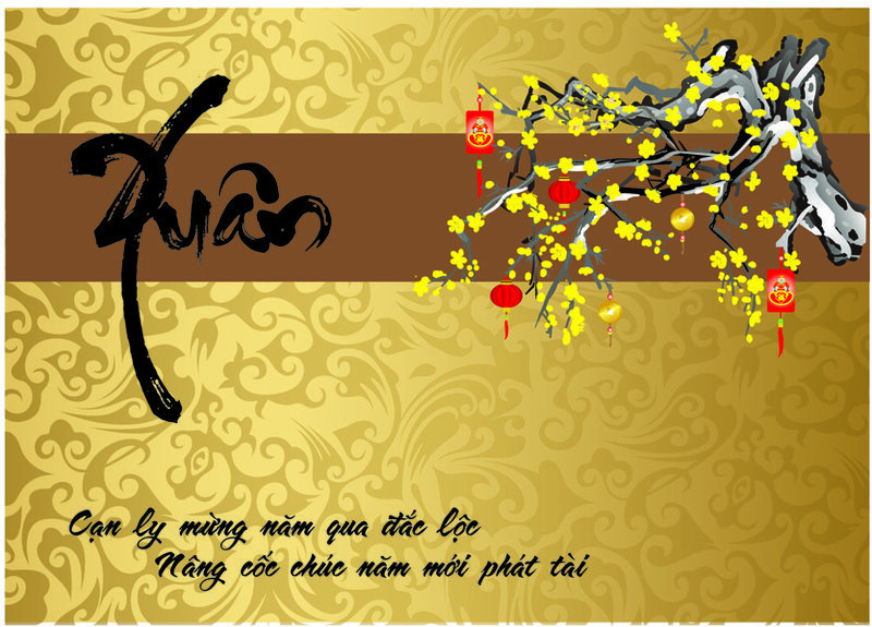 Chữ thư pháp chúc mừng năm mới