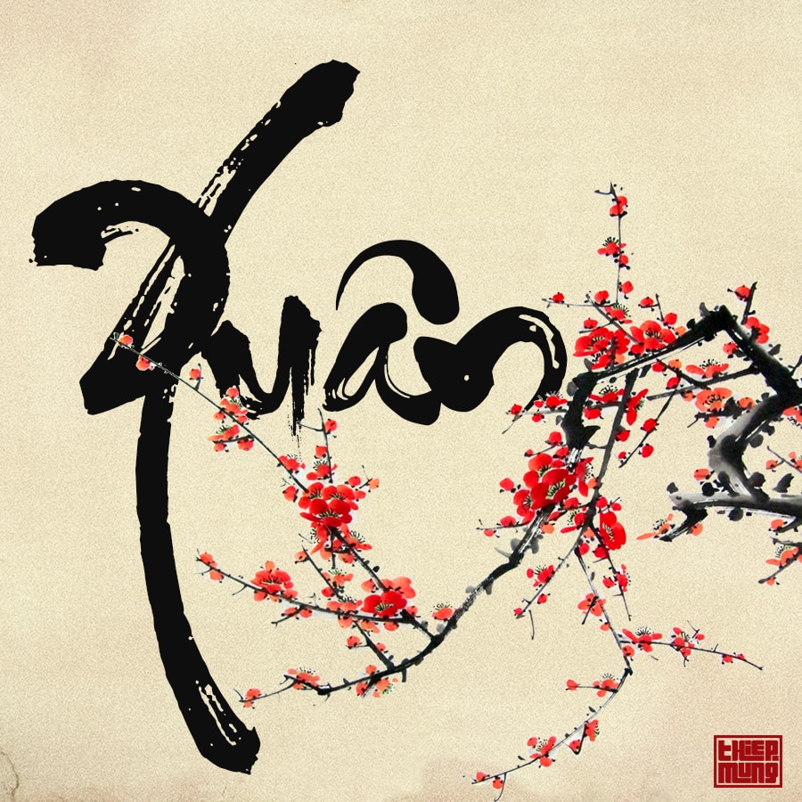 Chữ thư pháp chúc mừng năm mới