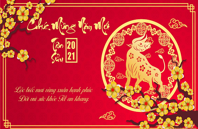 Chữ thư pháp chúc mừng năm mới