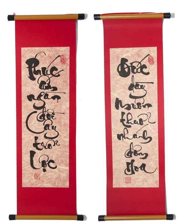 chữ thư pháp chúc tết