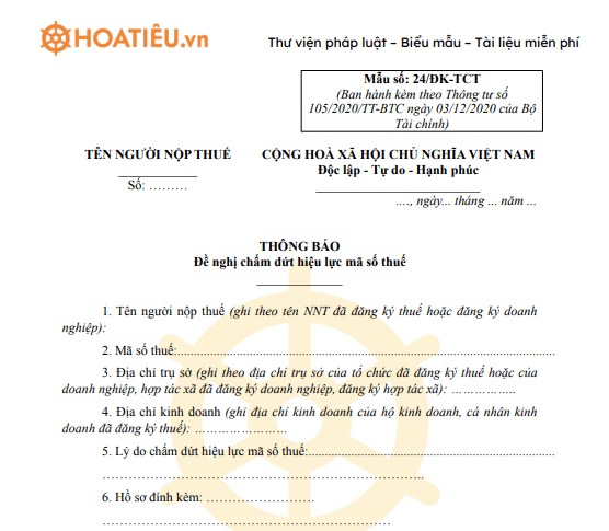 Mẫu đơn đặt hàng bằng Tiếng Anh