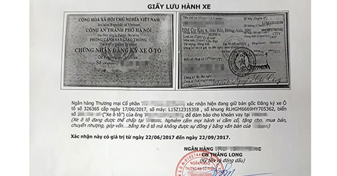 Giấy thông hành xe ô tô