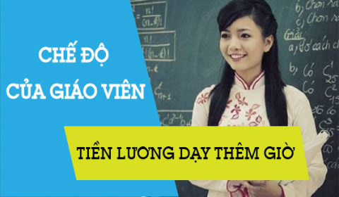 Cách tính tiền thừa giờ cho giáo viên tiểu học 2021