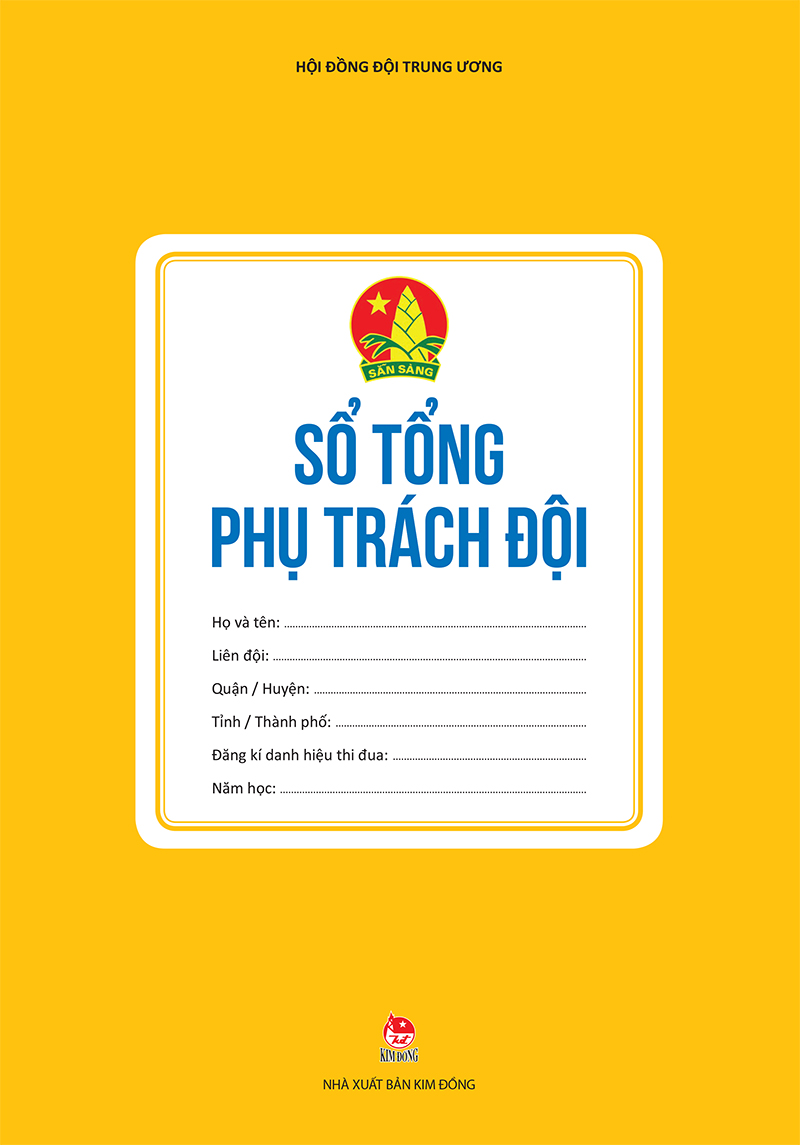 Mẫu bìa sổ tổng phụ trách đội