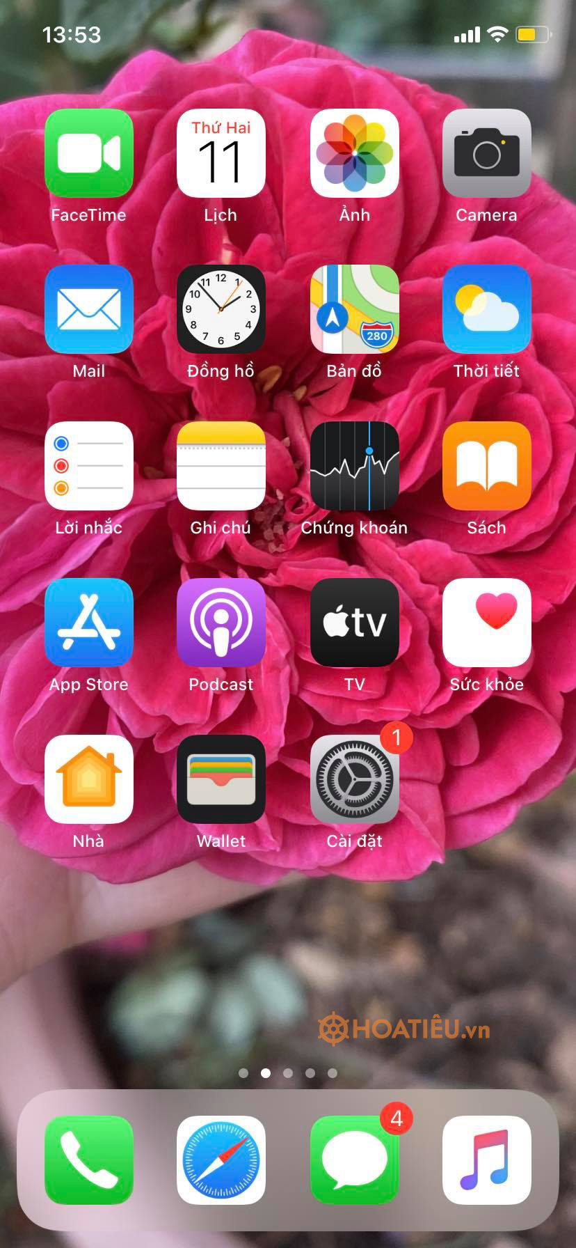 Cách xem nhiệt độ trên iphone