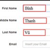 First Name là gì? Last name là gì?