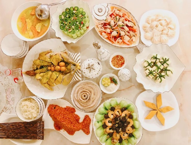 Thực đơn mâm cơm cúng tất niên đơn giản Thực đơn mâm cơm cúng tất niên đơn giản