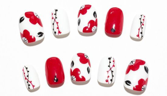 Mẫu nail Tết 2021