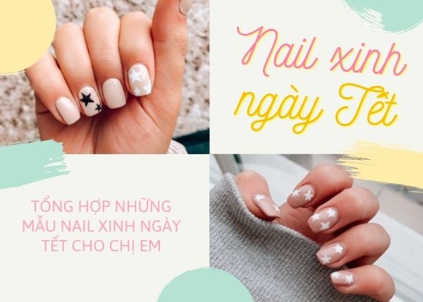 Những mẫu nail Tết đơn giản