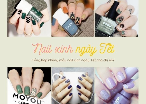 Tổng hợp những mẫu sơn nail ngày Tết