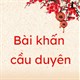 Văn khấn cầu duyên