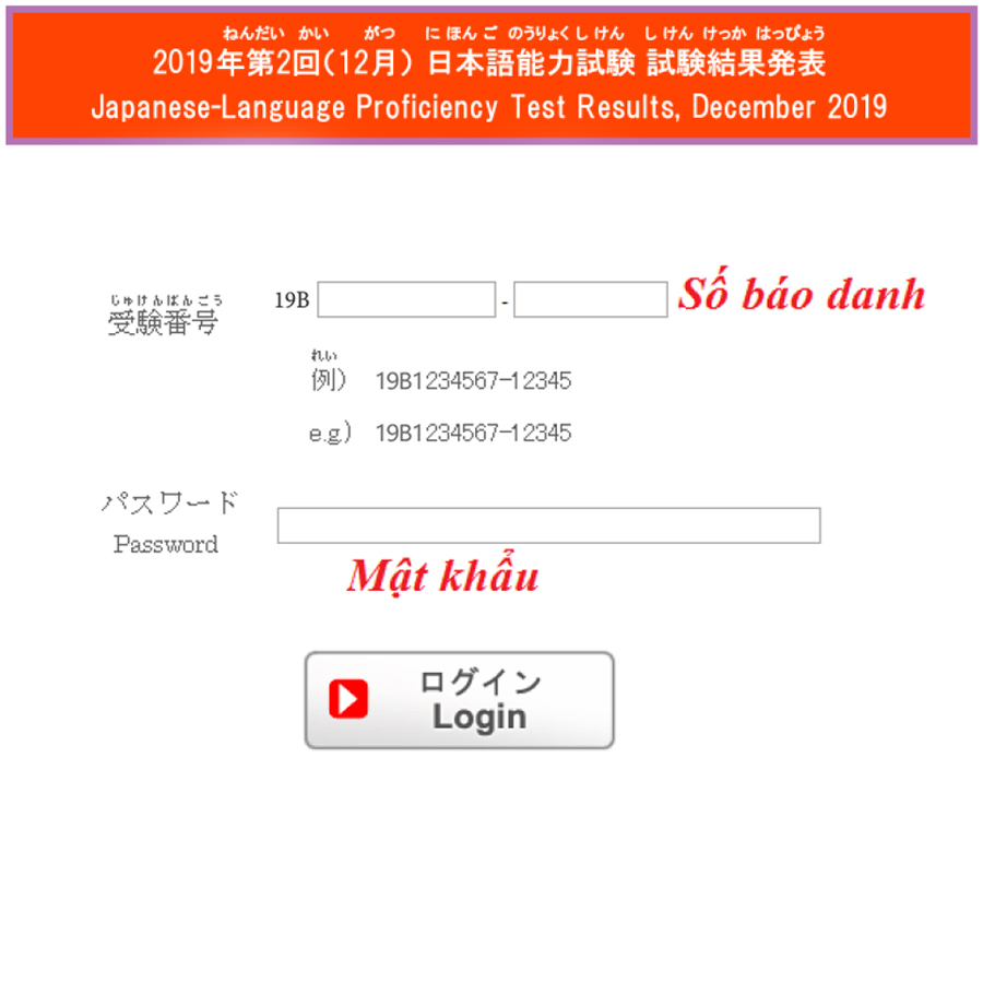 Tra điểm thi JLPT mới nhất