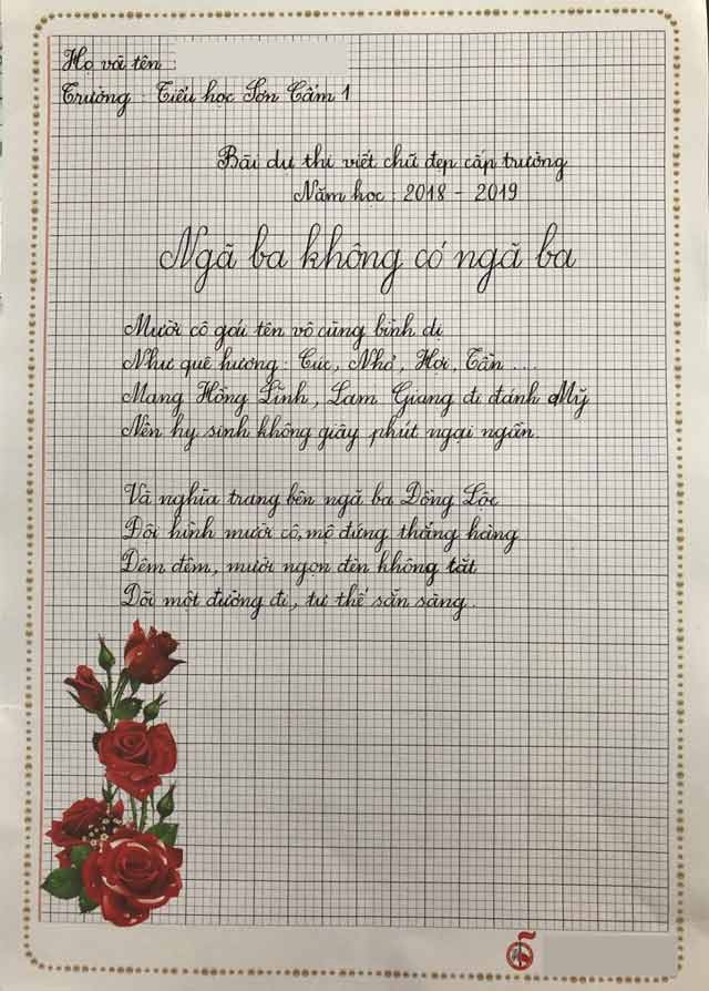 Mẫu chữ viết bảng đẹp cho giáo viên