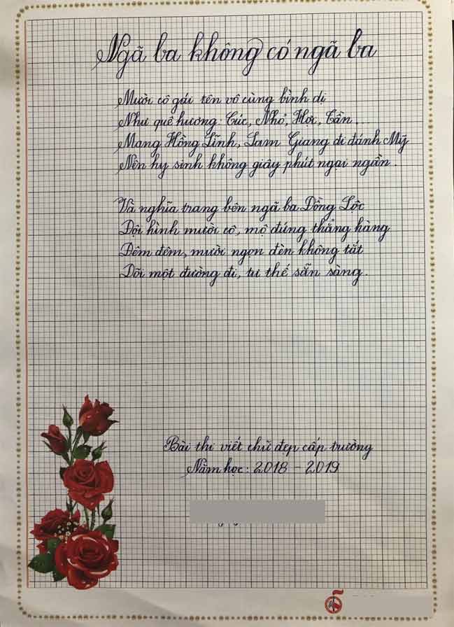 Mẫu chữ viết bảng đẹp cho giáo viên