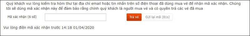 Hướng dẫn đổi trả vé tàu trực tuyến