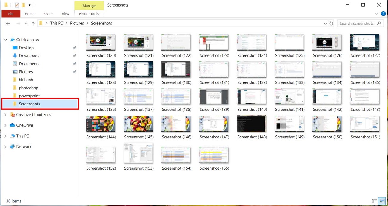 Chụp màn hình tự động lưu