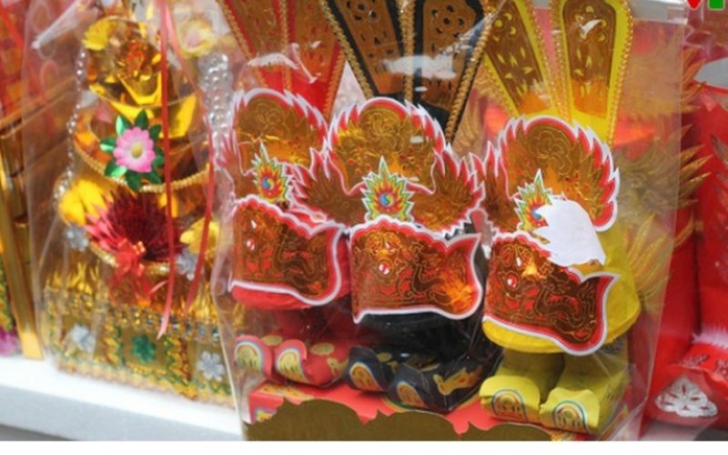 Vàng mã cúng táo công