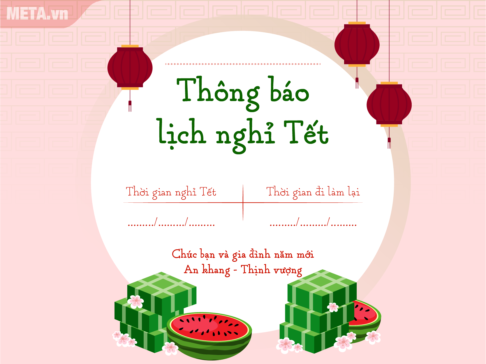 Banner thông báo nghỉ lễ Tết Dương lịch