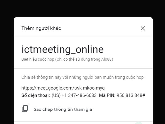 Hướng dẫn sử dụng Google Meet trên máy tính