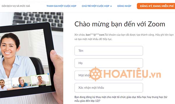 Cách đăng nhập Zoom