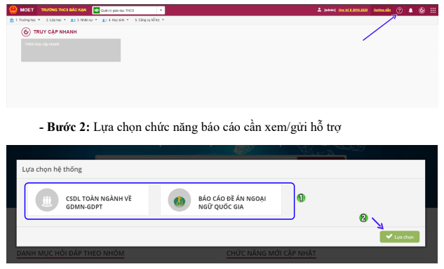 Hướng dẫn sử dụng hệ thống hỗ trợ trực tuyến