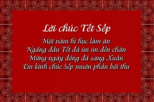 Lời chúc mừng năm mới dành cho sếp, lãnh đạo
