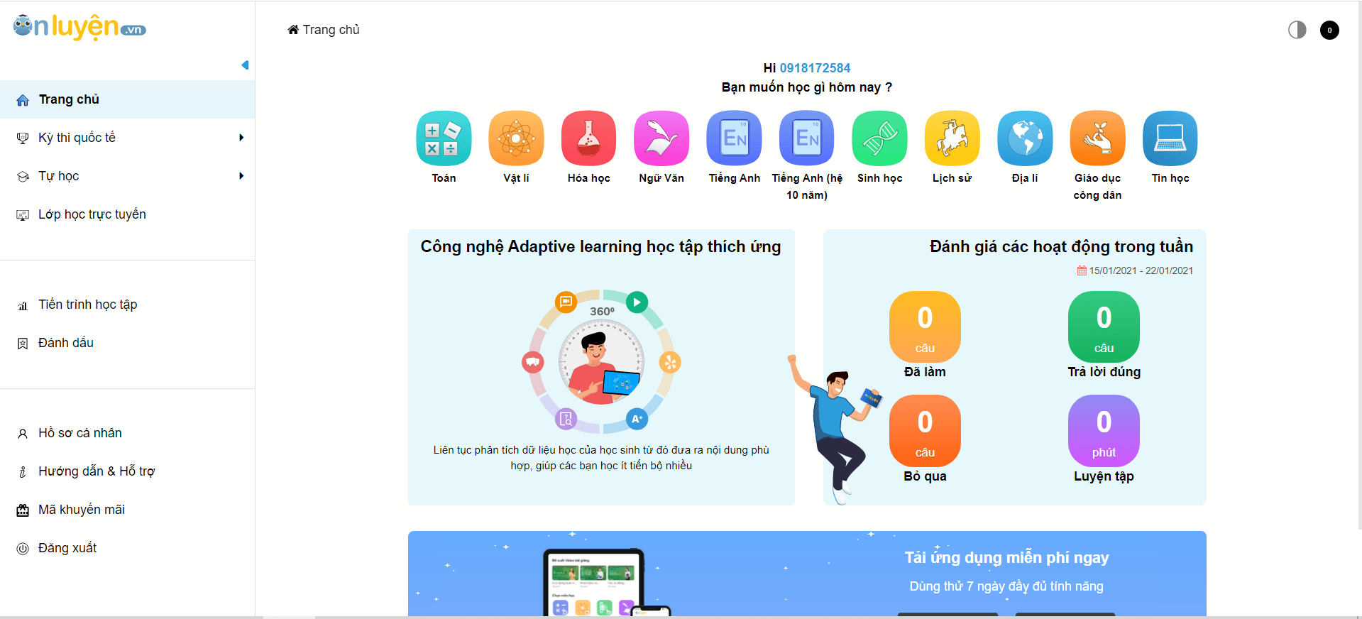 Hướng dẫn học sinh đăng ký tài khoản