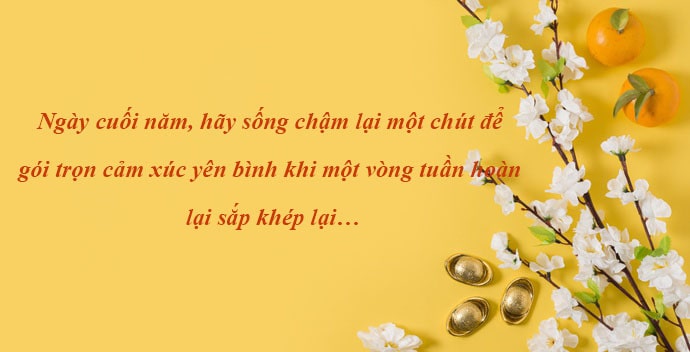 Lời chúc ngày cuối năm