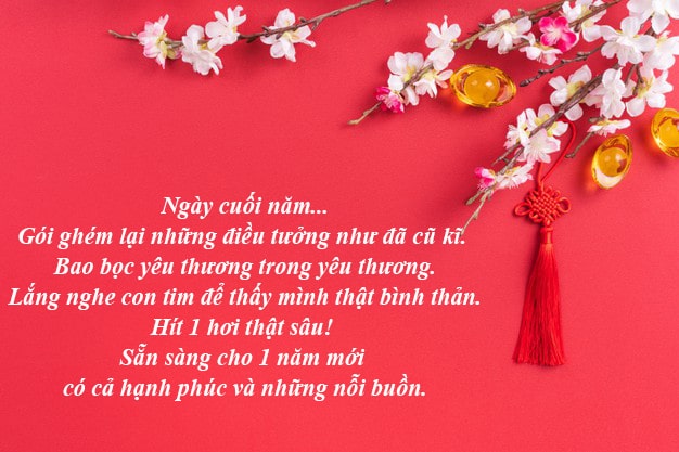 Lời chúc ngày cuối năm