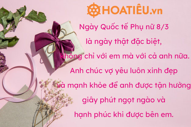 Thiệp 8-3 cho vợ