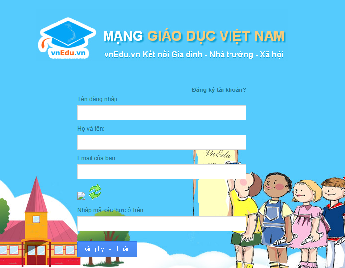 Lập tài khoản VnEdu