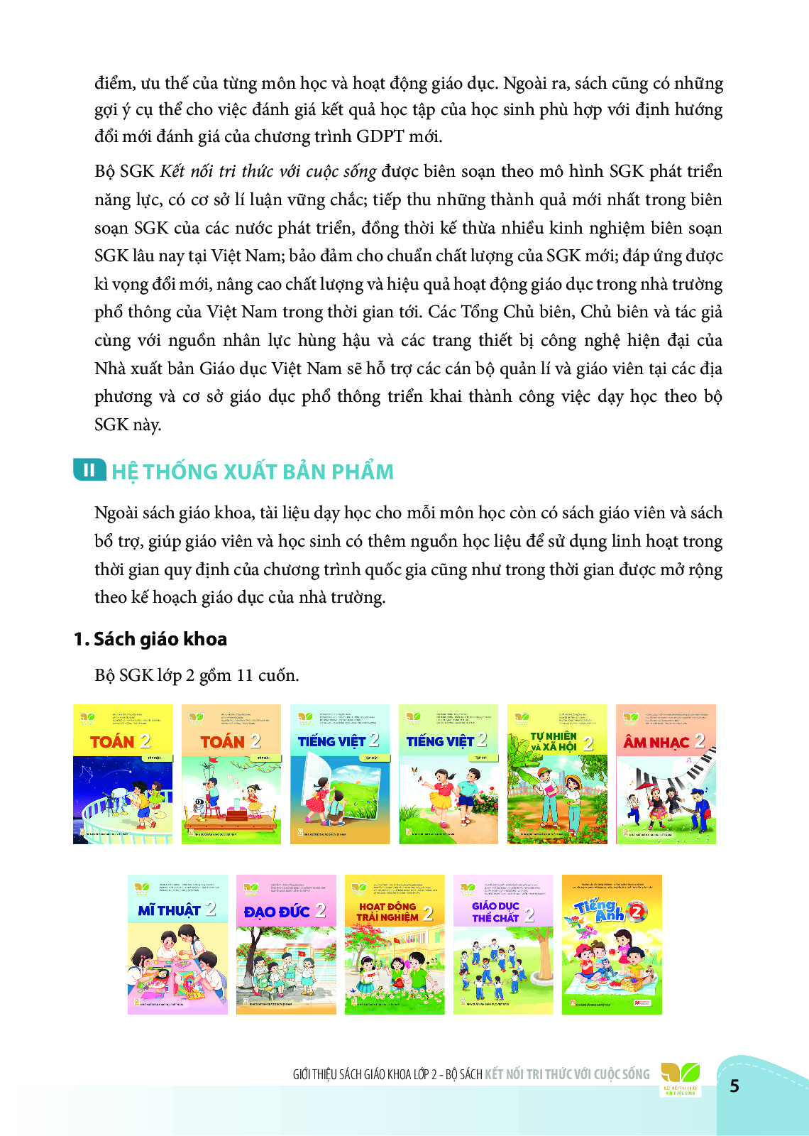 Tài liệu giới thiệu sách giáo khoa lớp 2