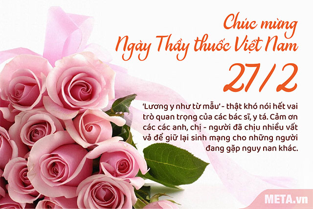 Thiệp mừng ngày thầy thuốc Việt Nam