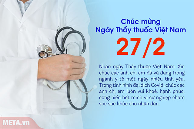 Thiệp mừng ngày thầy thuốc Việt Nam