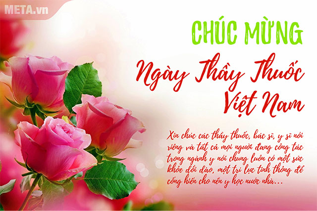 Thiệp mừng ngày thầy thuốc Việt Nam
