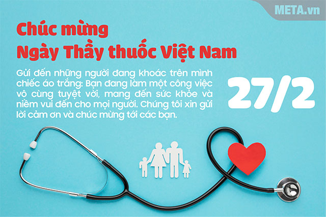 Thiệp mừng ngày thầy thuốc Việt Nam